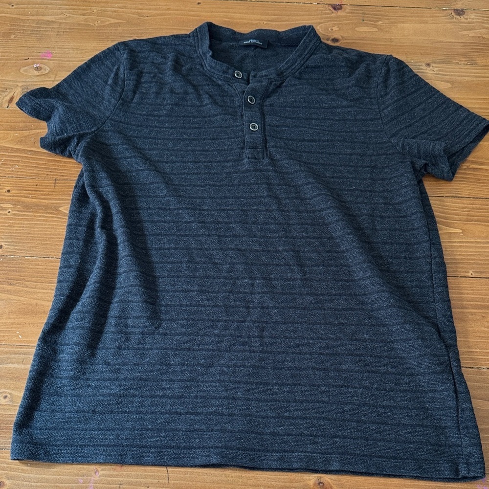 Marc Anthony‎ Dark Gray Casual Button Down Shirt